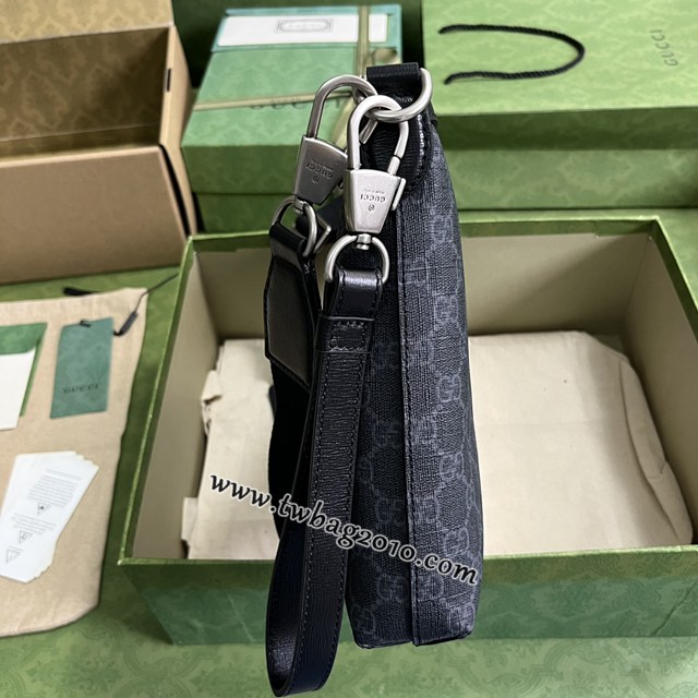 gucci專櫃新款經典GG Supreme帆布肩背包手袋 古馳互扣式雙G郵差包 jcp1100
